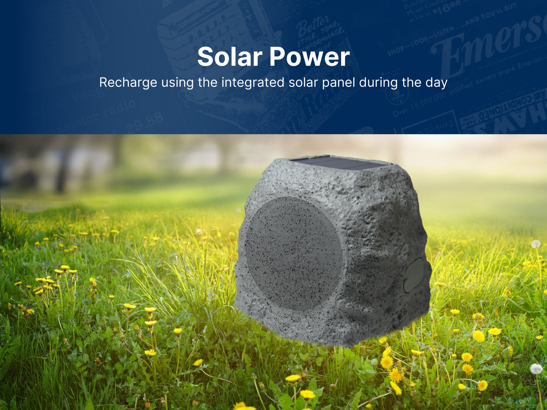 Rock Party Solar Bluetooth® Speaker