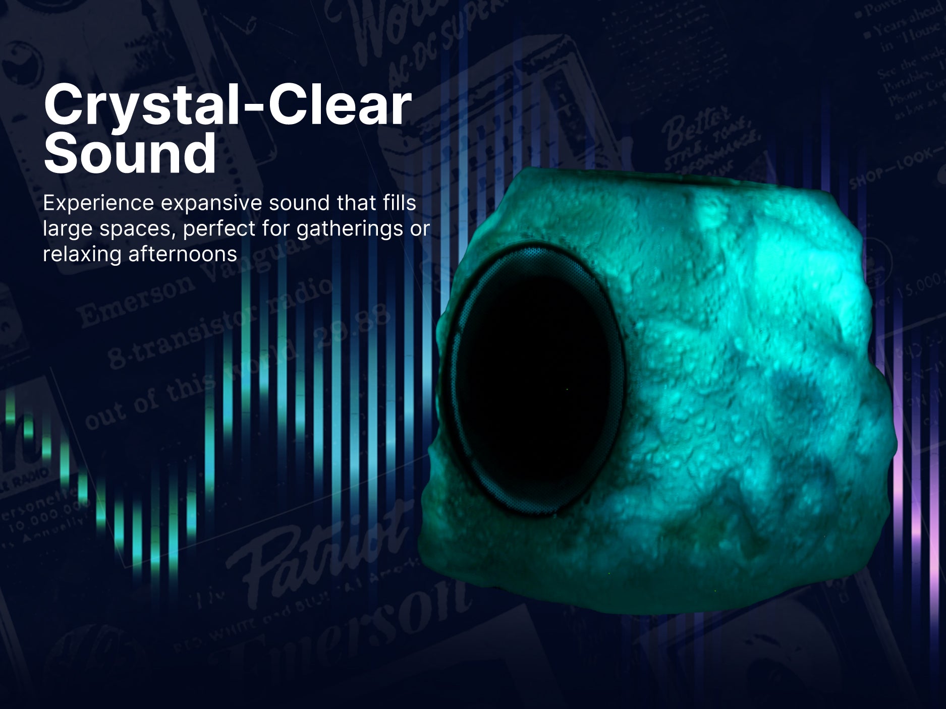 Rock Party Solar Multicolor LED Bluetooth® Speaker