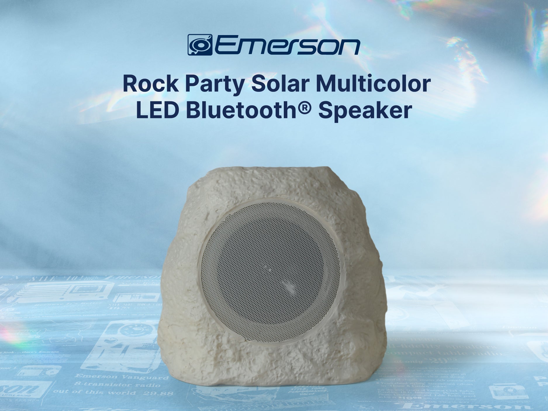 Rock Party Solar Multicolor LED Bluetooth<sup>®</sup> Speaker