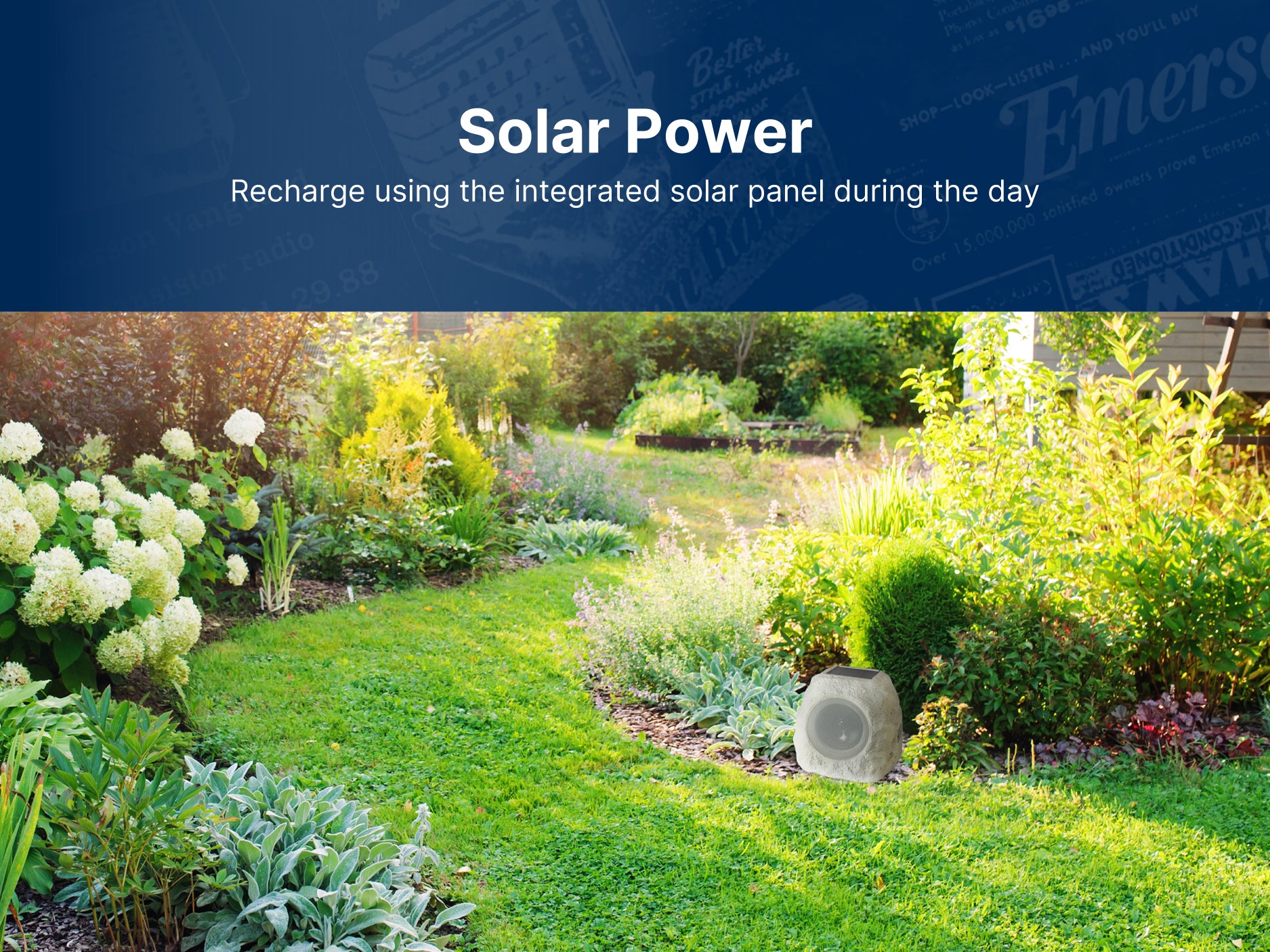 Rock Party Solar Multicolor LED Bluetooth<sup>®</sup> Speaker