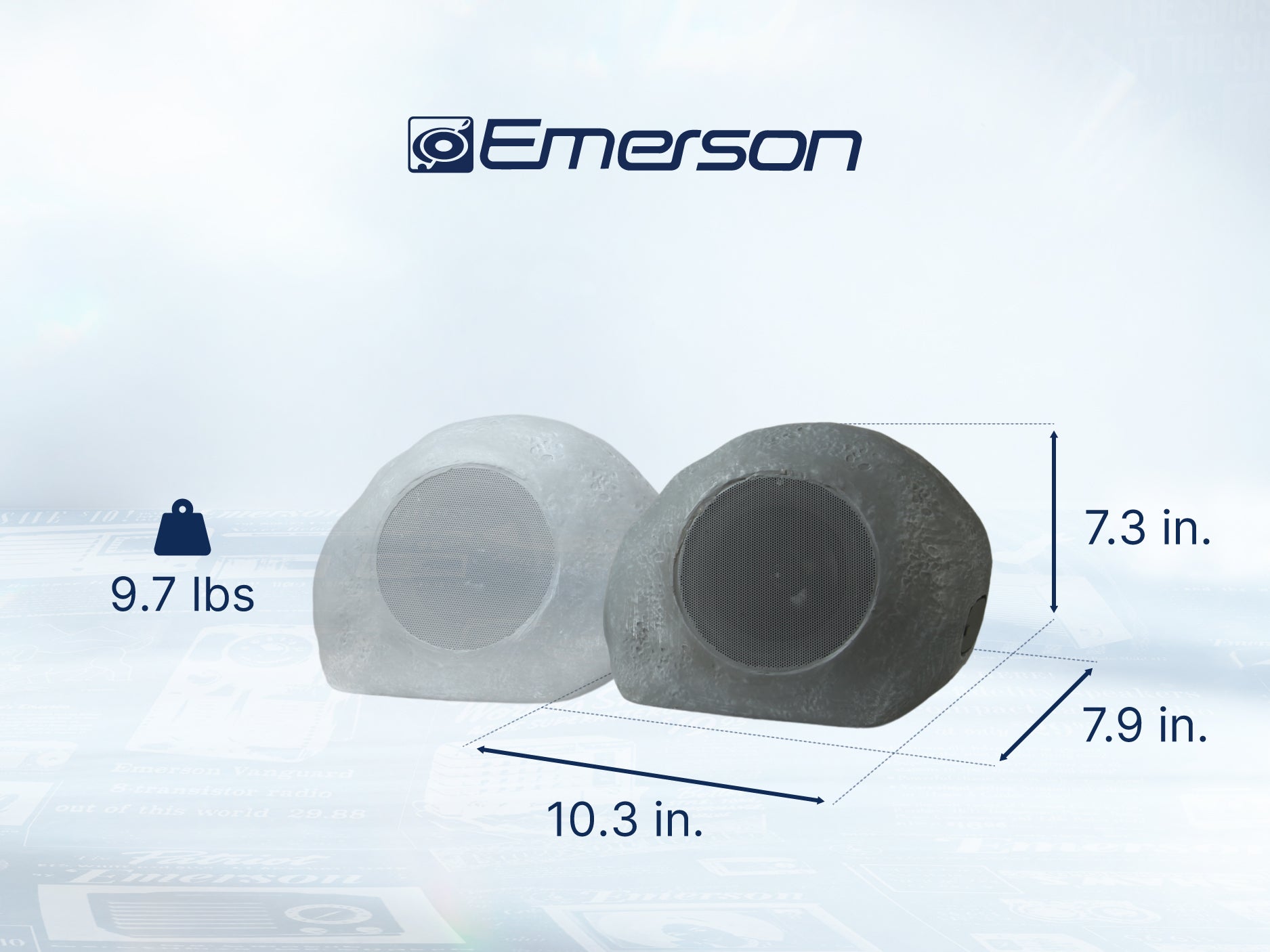 Mini Pebbles Duo Bluetooth<sup>®</sup> Speakers with TWS