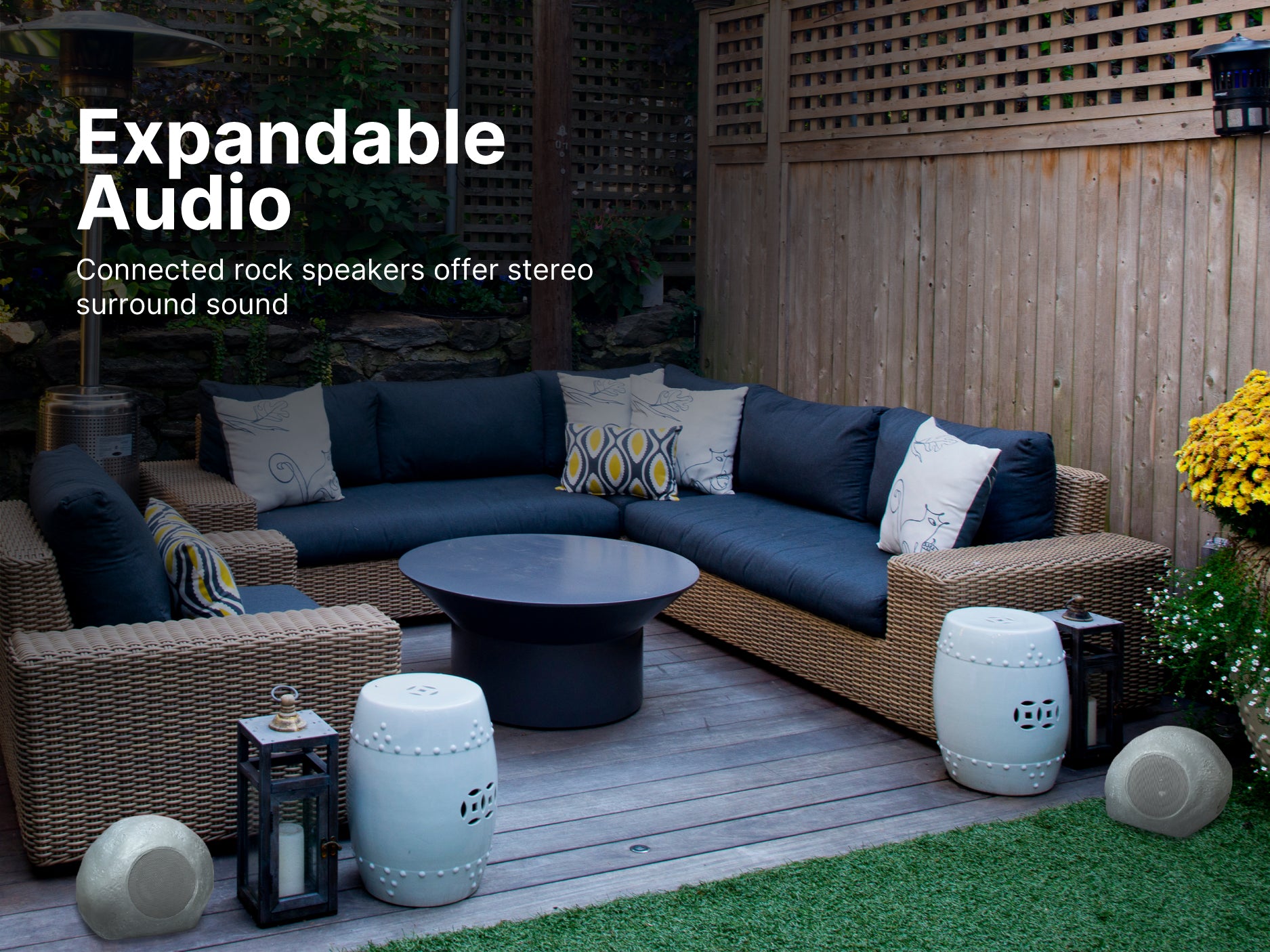 Mini Pebbles Duo Bluetooth<sup>®</sup> Speakers with TWS