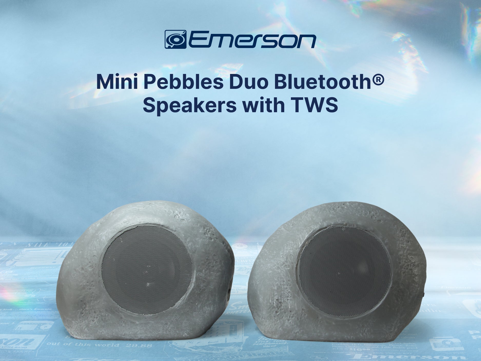 Mini Pebbles Duo Bluetooth<sup>®</sup> Speakers with TWS