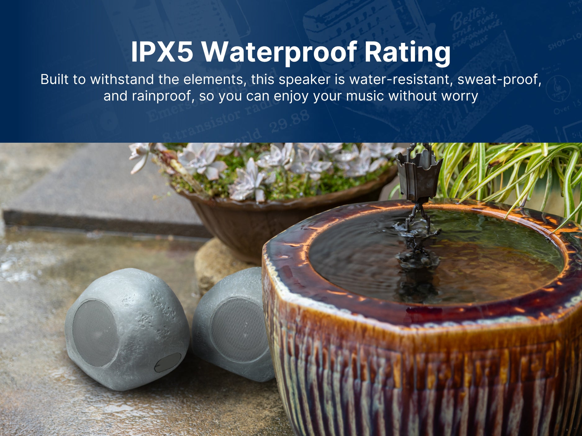 Mini Pebbles Duo Bluetooth® Speakers with TWS