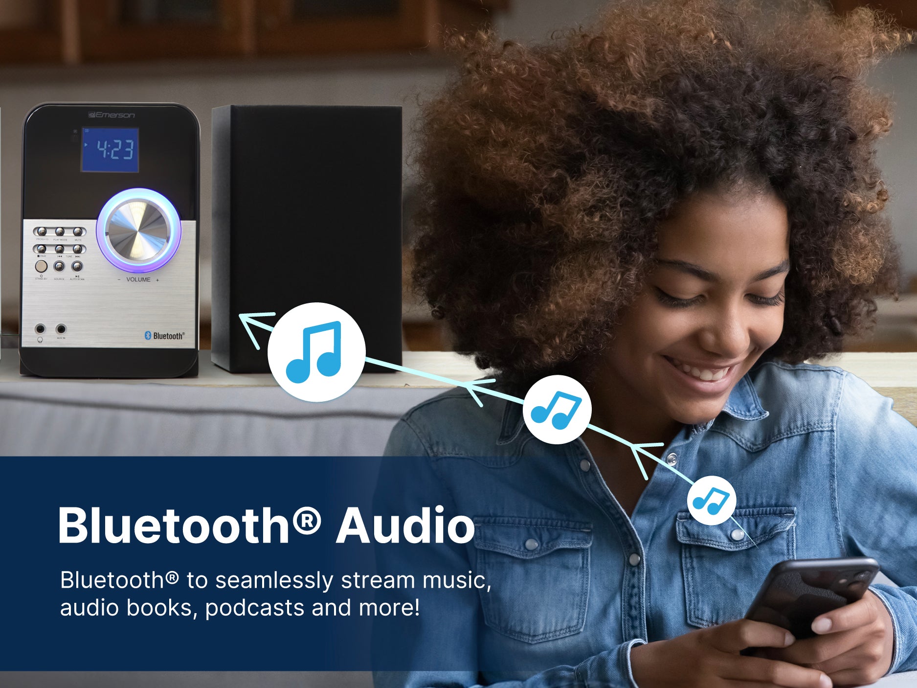 CD & MP3 Bluetooth® FM Radio Microsystem