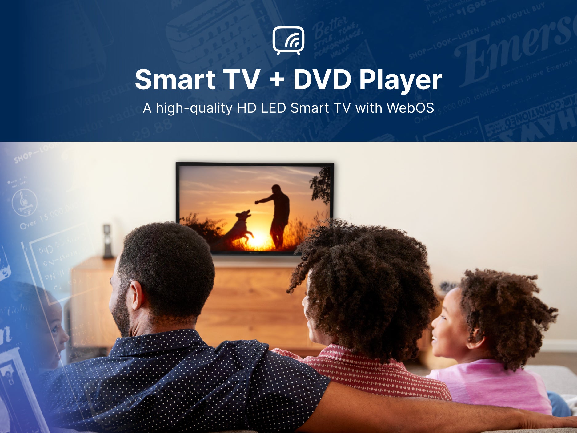 24'' Class Smart HD LED Television with DVD Player