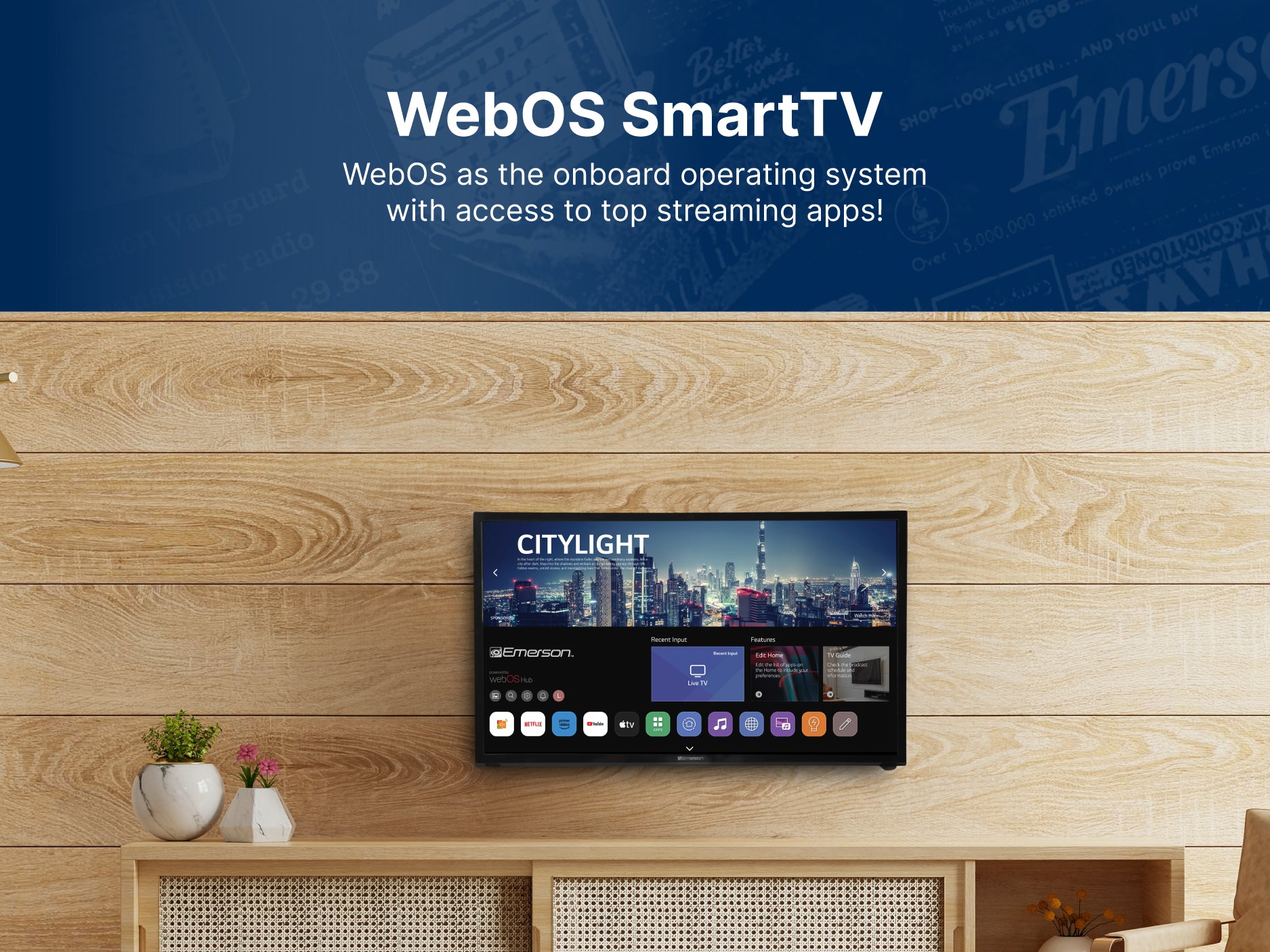24” CLASS SMART HD LED TELEVISION WITH DVD PLAYER