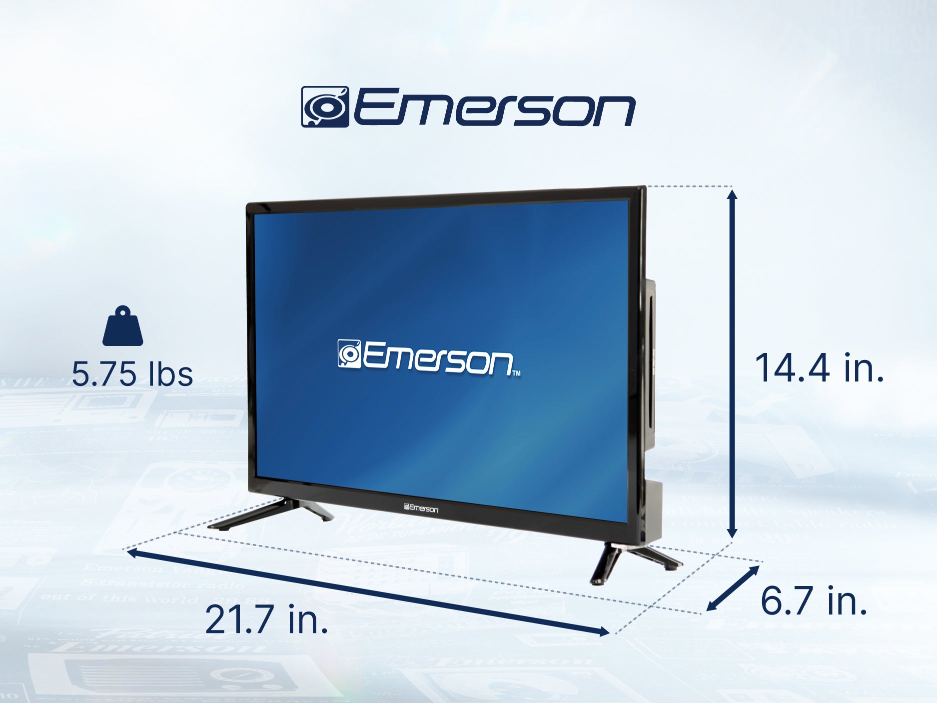 24" Class HD LED TV 
with DVD Player