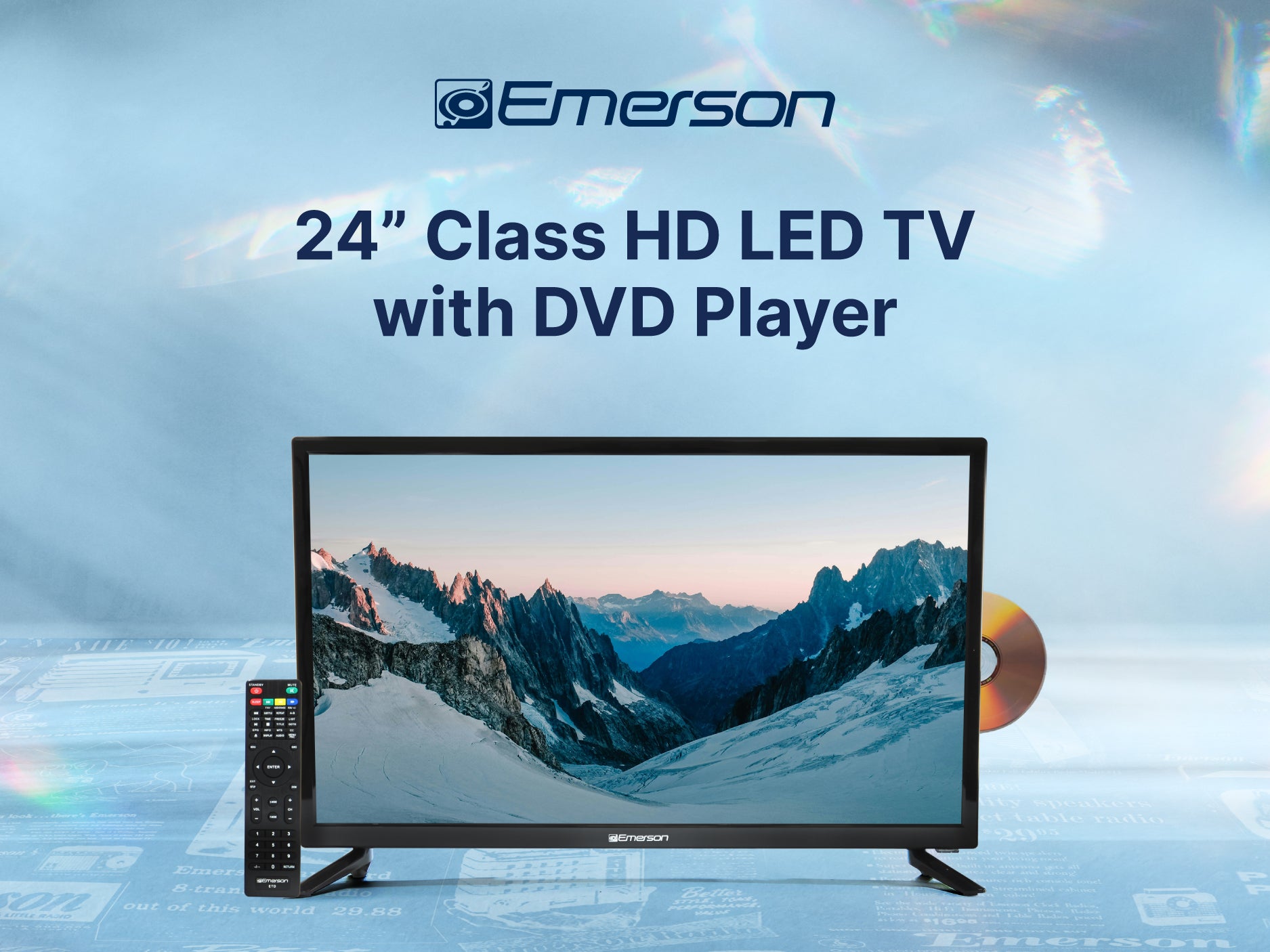 24" Class HD LED TV 
with DVD Player