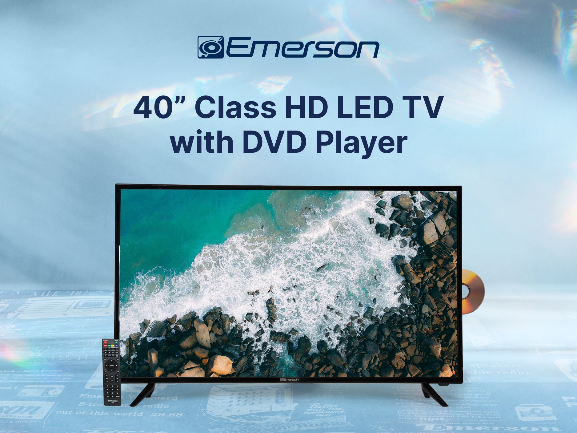 40" CLASS FULL HD LED TV WITH DVD PLAYER