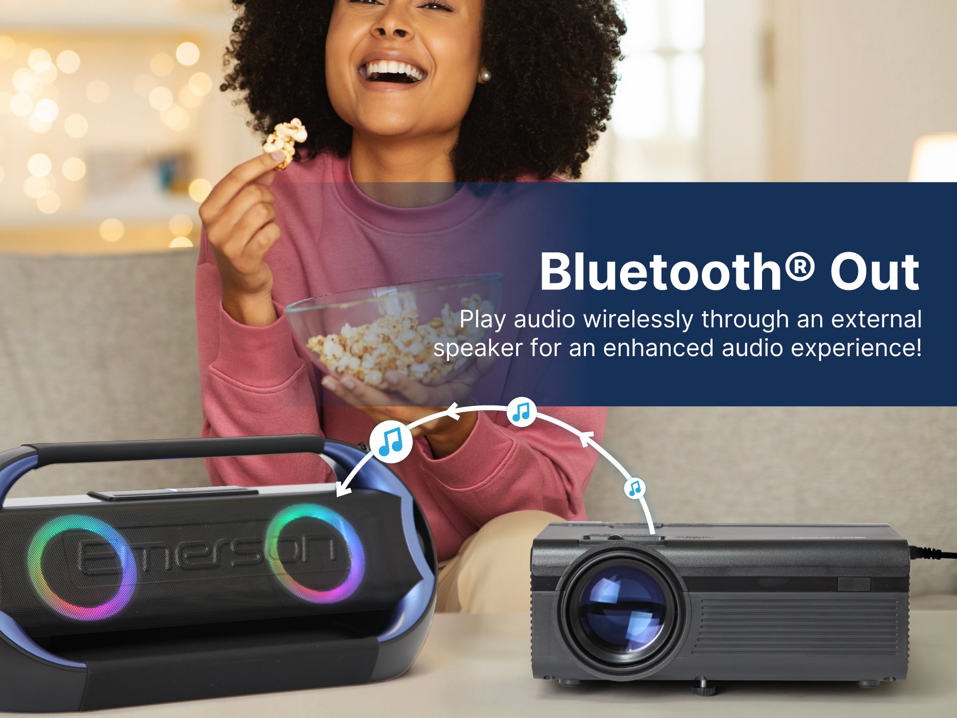 150″ Home Theater LCD Projector