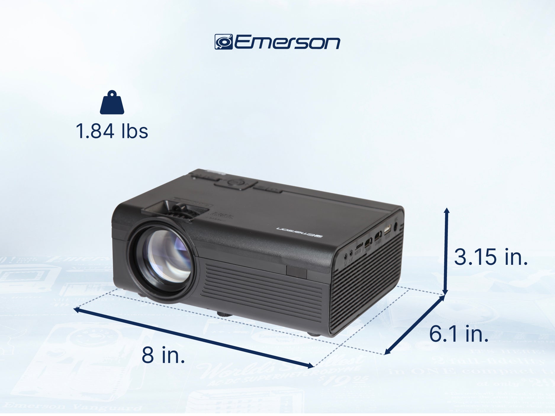 150″ Home Theater LCD Projector