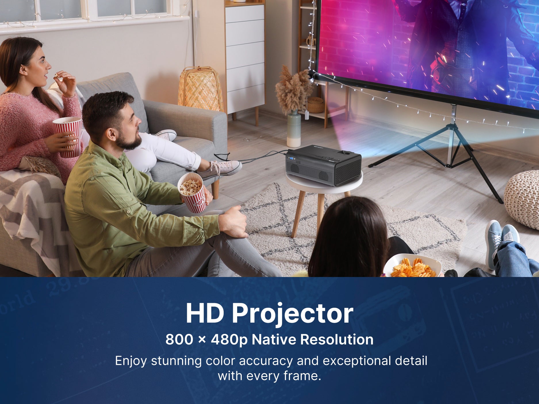 150″ Home Theater LCD Projector