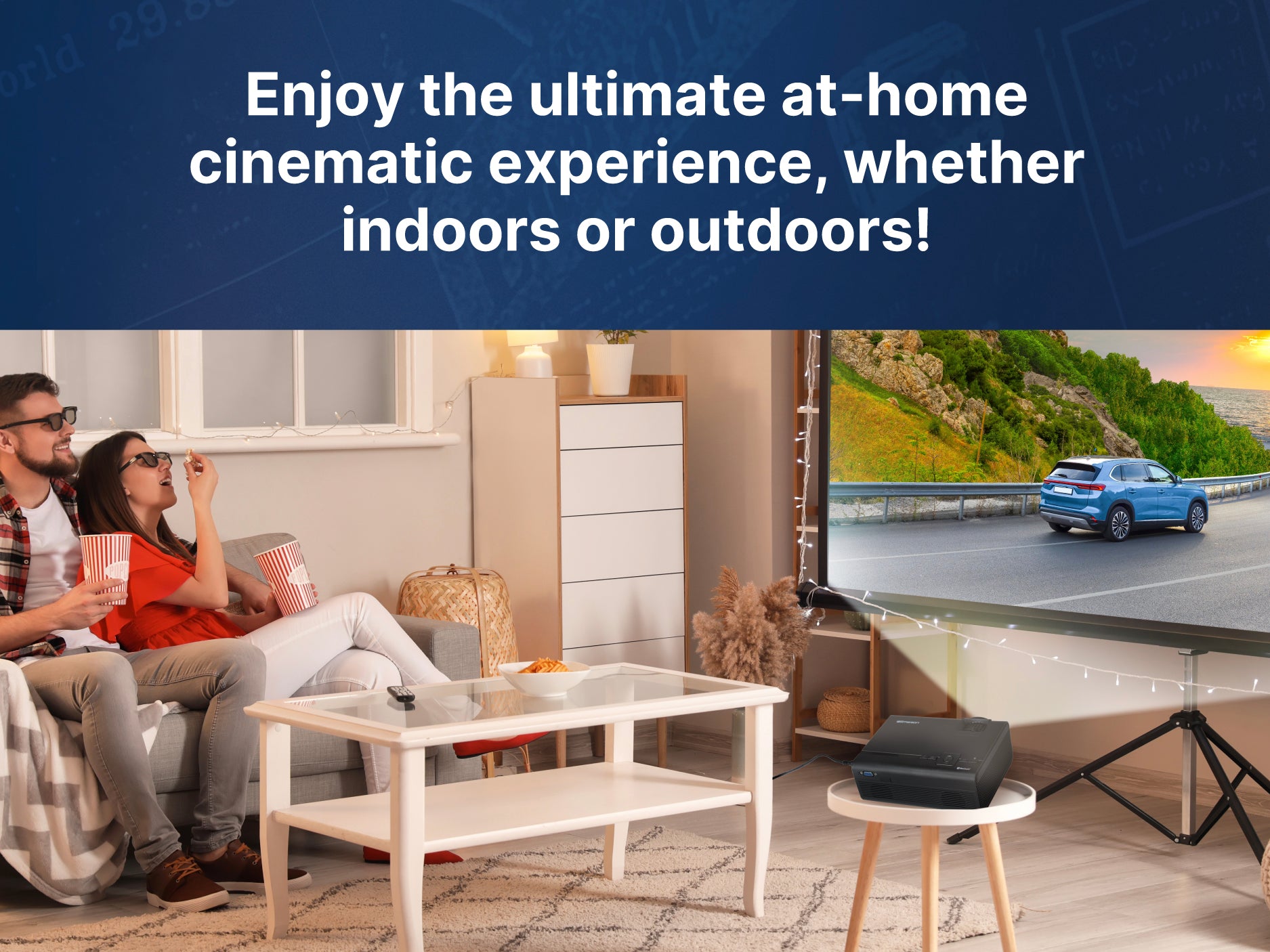 150" Home Theater LCD Projector
