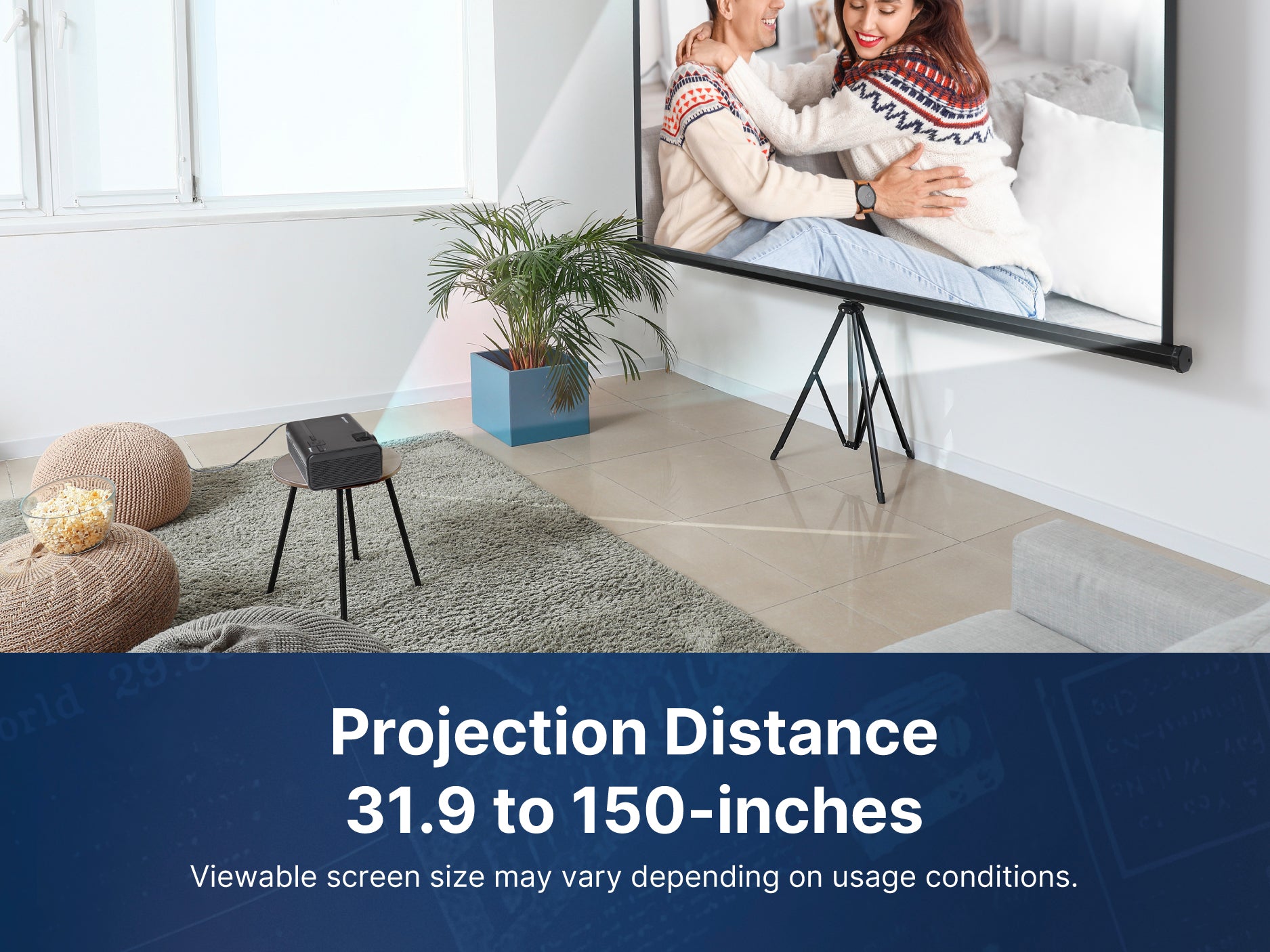 150" Home Theater LCD Projector