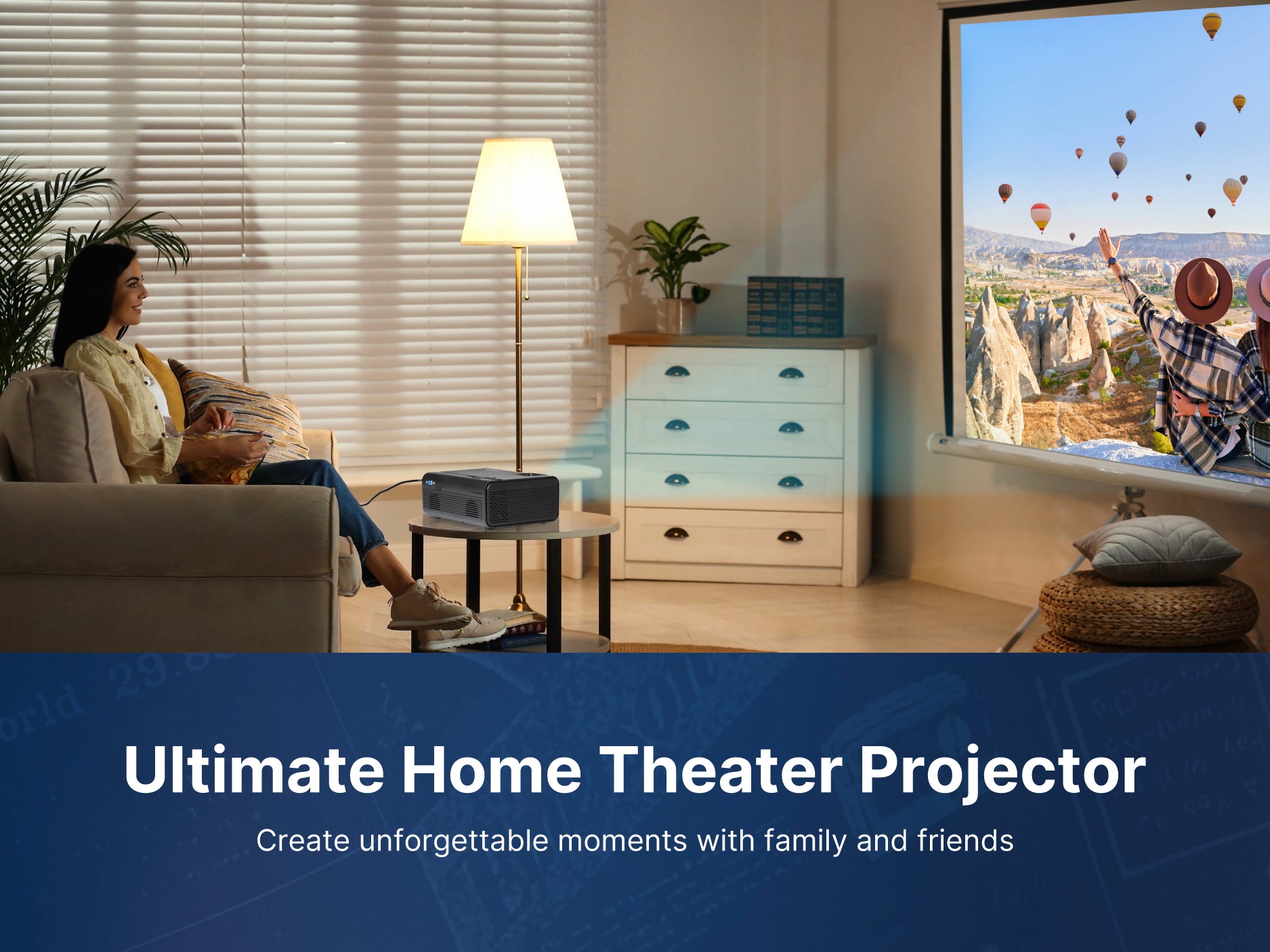 150″ Home Theater LCD Projector