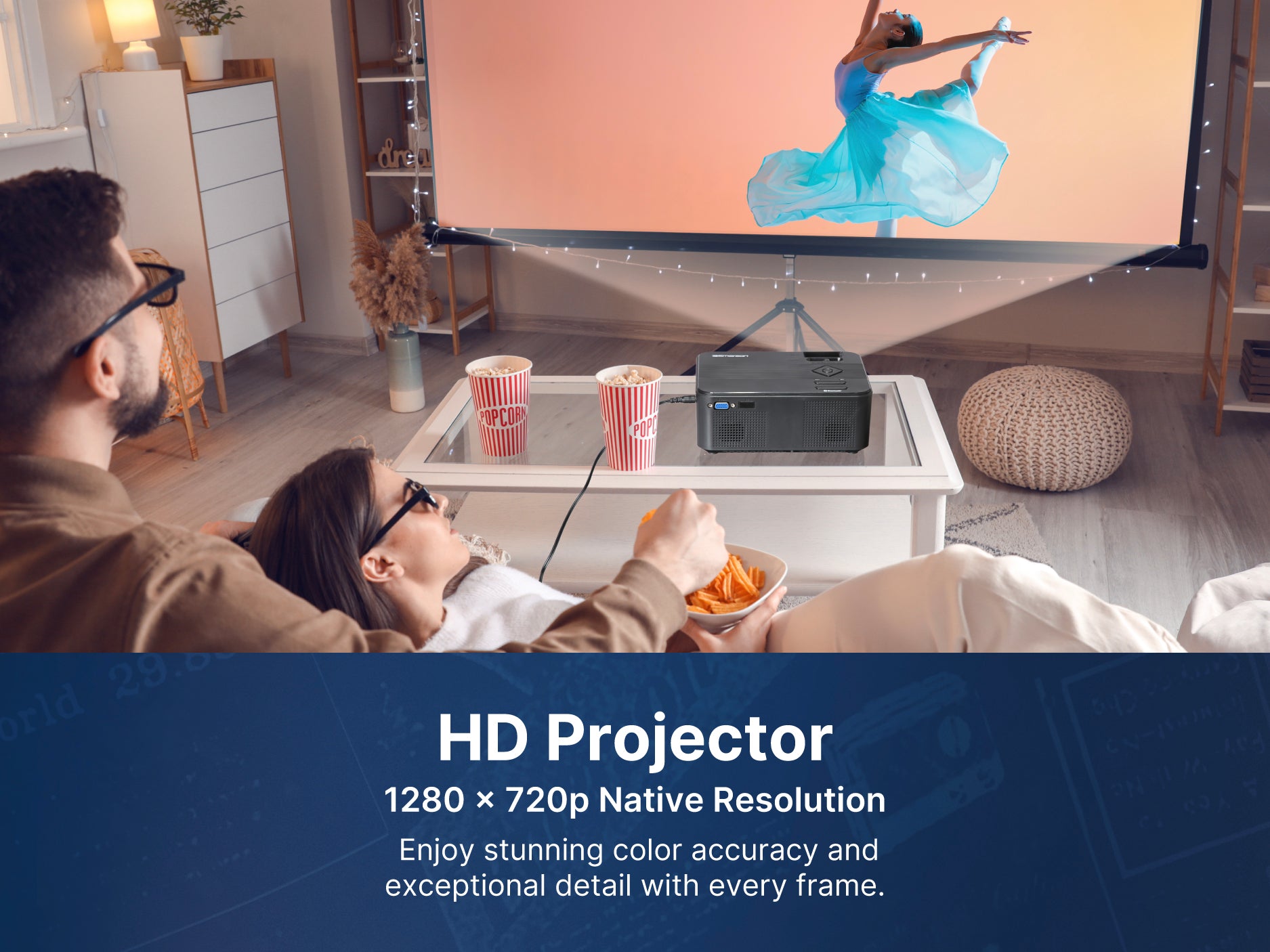 150" Home Theater LCD Projector
