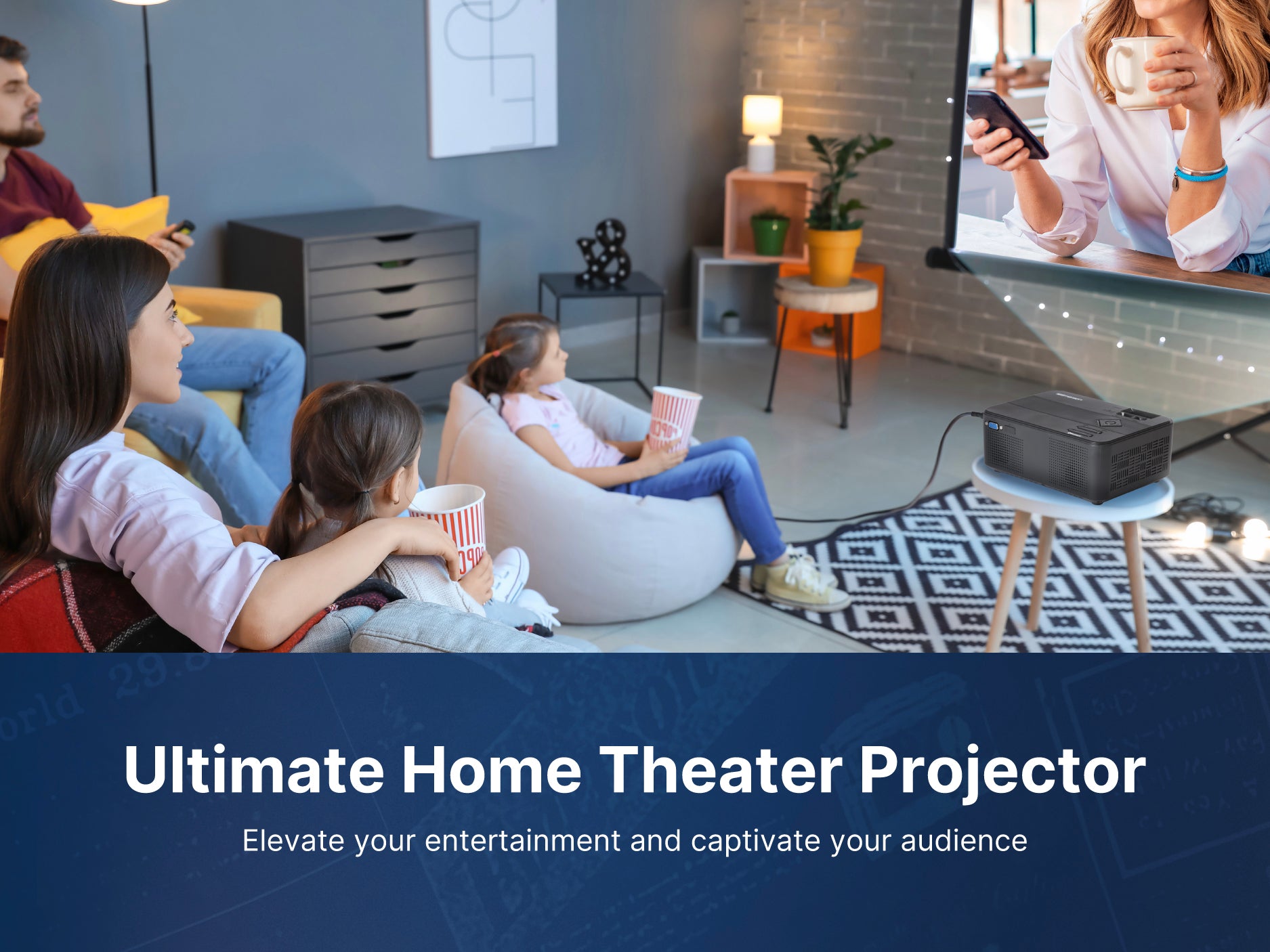 150" Home Theater LCD Projector