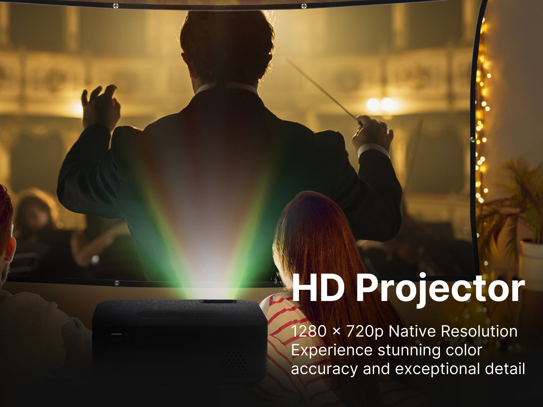 150" Home Theater LCD Projector Combo