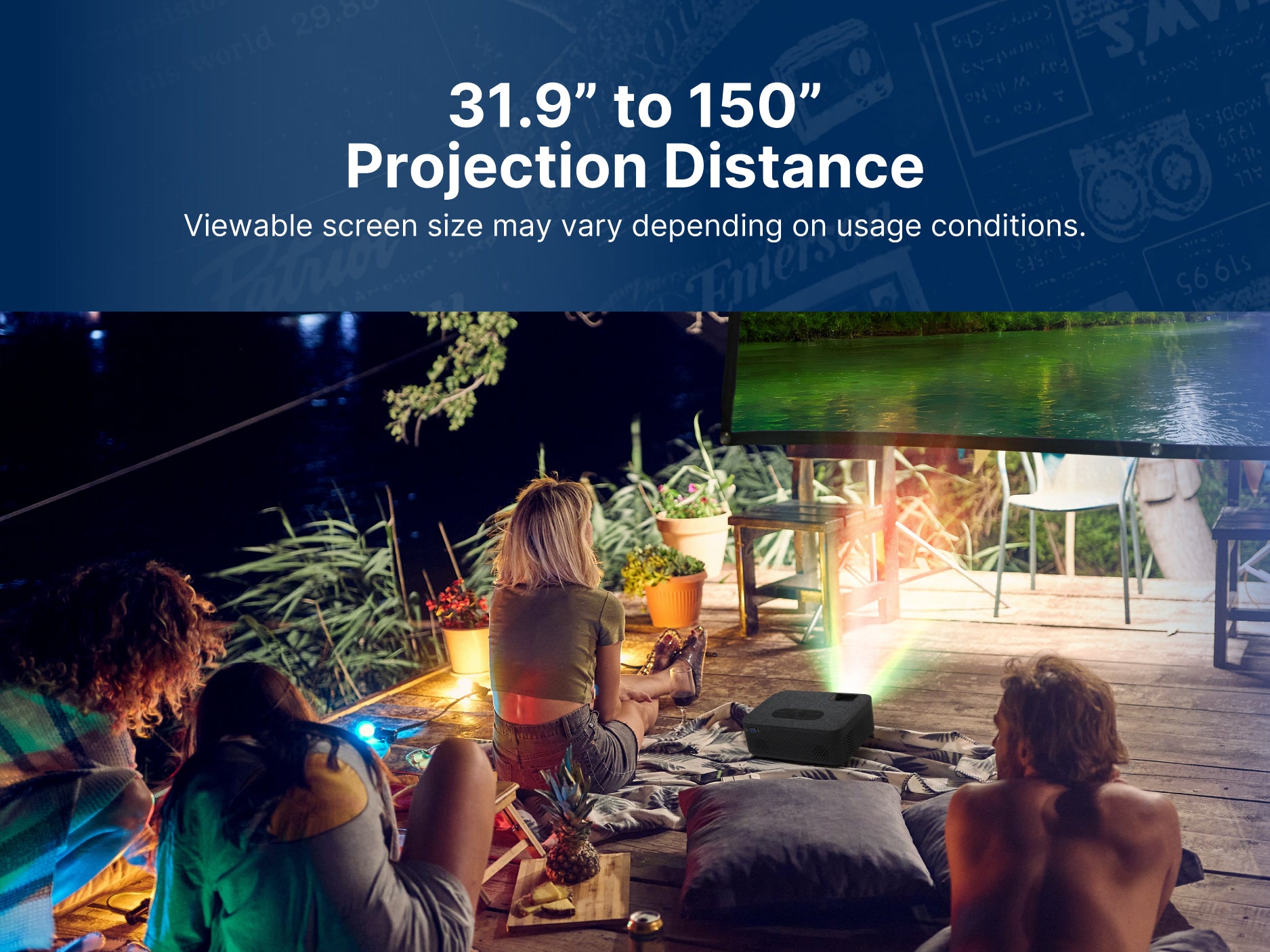 150" Home Theater LCD Projector Combo