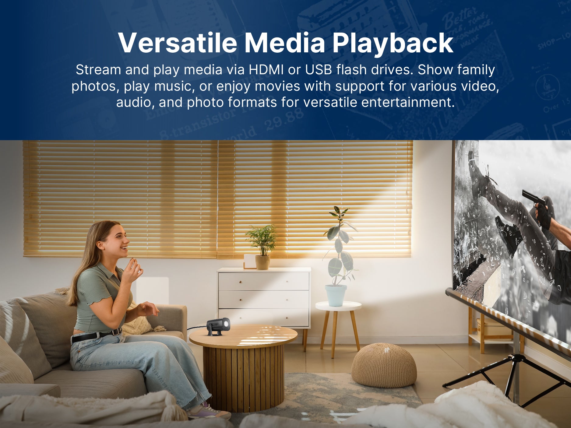 120" Home Theater LCD Projector