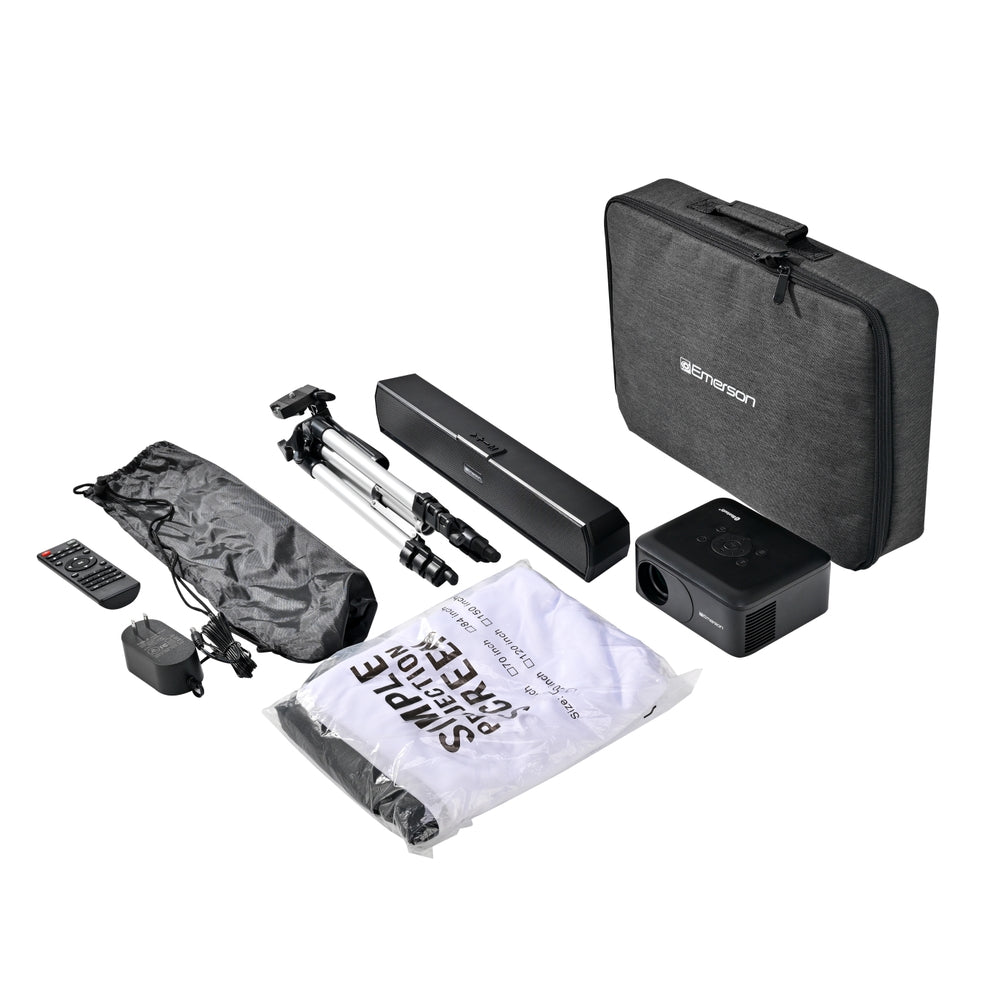 Portable 120'' Home Theater LCD Projector Combo
