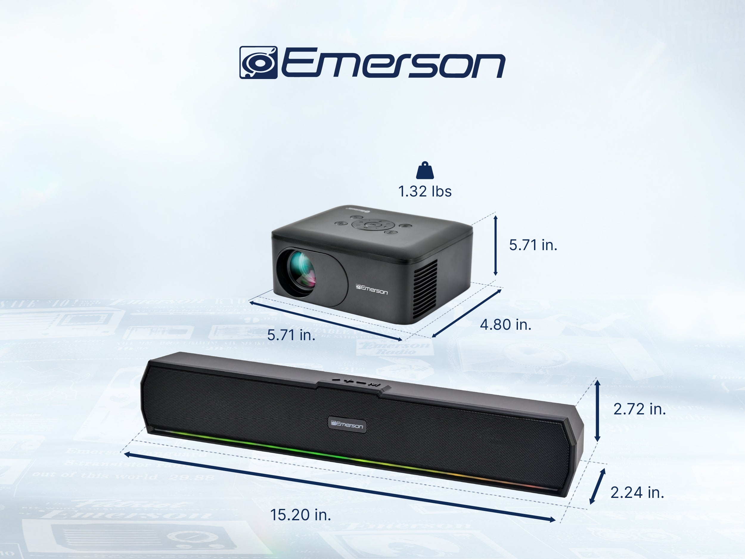 Portable 120'' Home Theater LCD Projector Combo