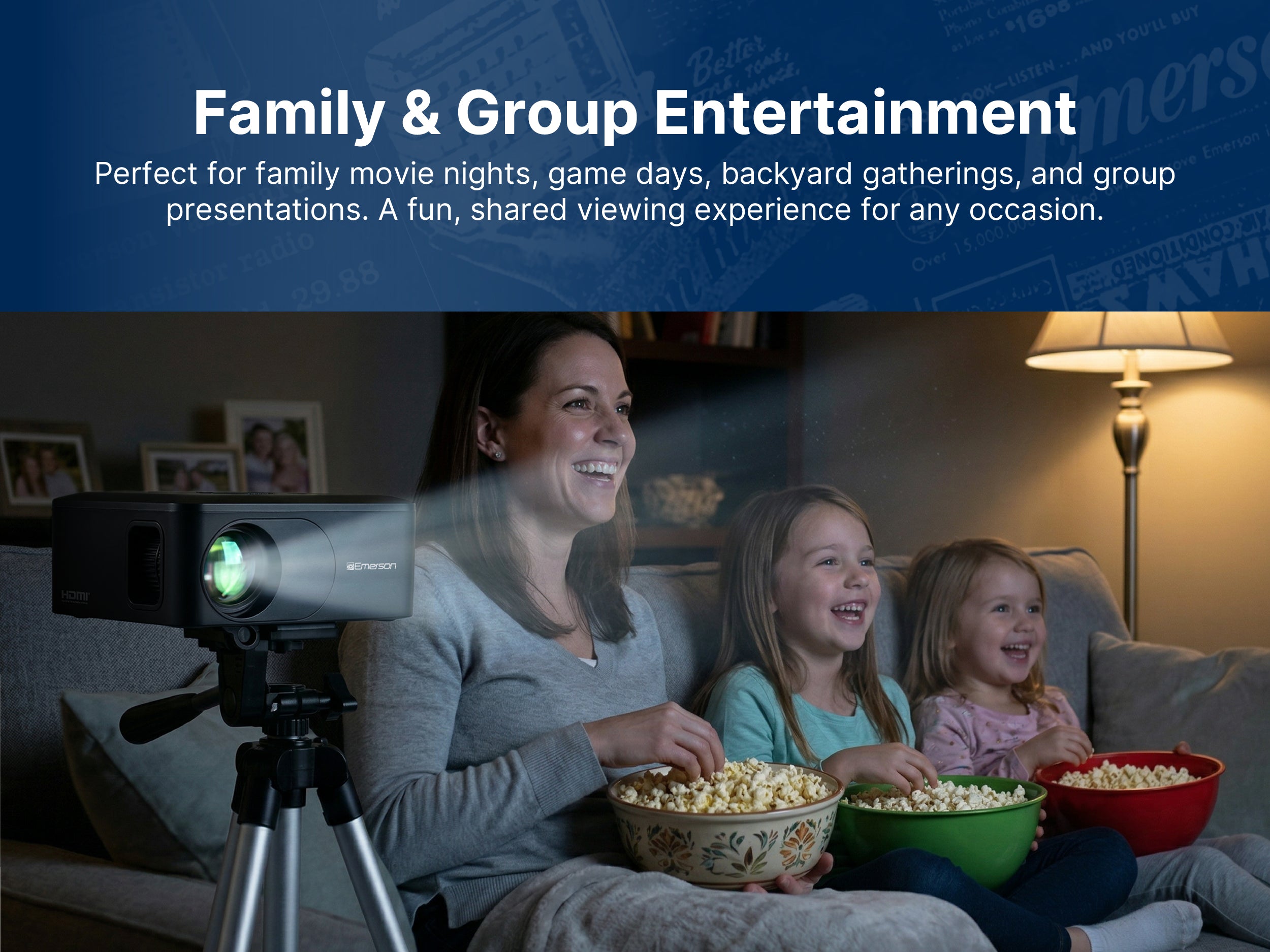 Portable 120'' Home Theater LCD Projector Combo