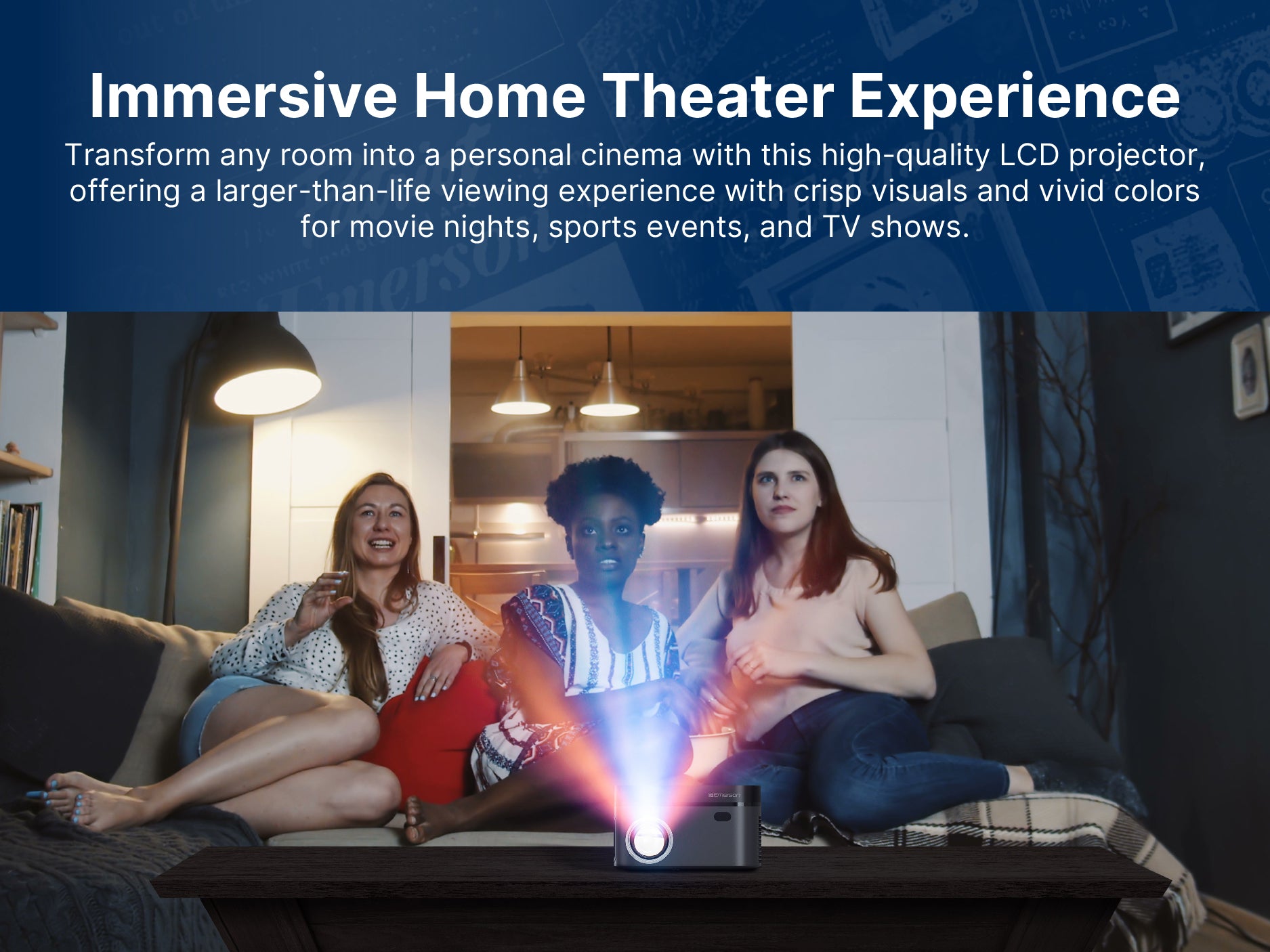 120" Home Theater LCD Projector with Built-In DVD Player