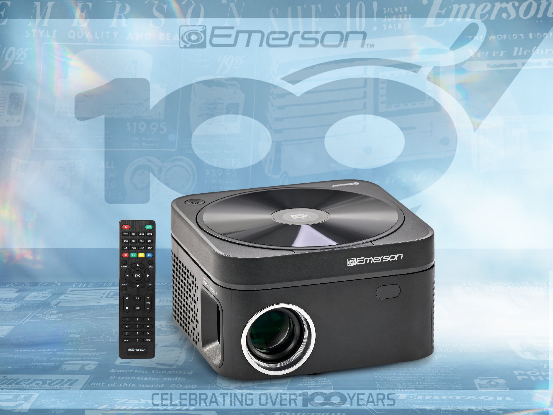120" Home Theater LCD Projector with Built-In DVD Player