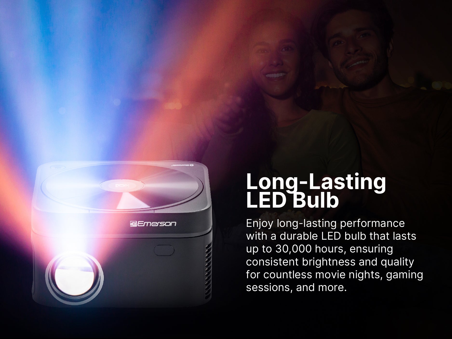 120" Home Theater LCD Projector with Built-In DVD Player