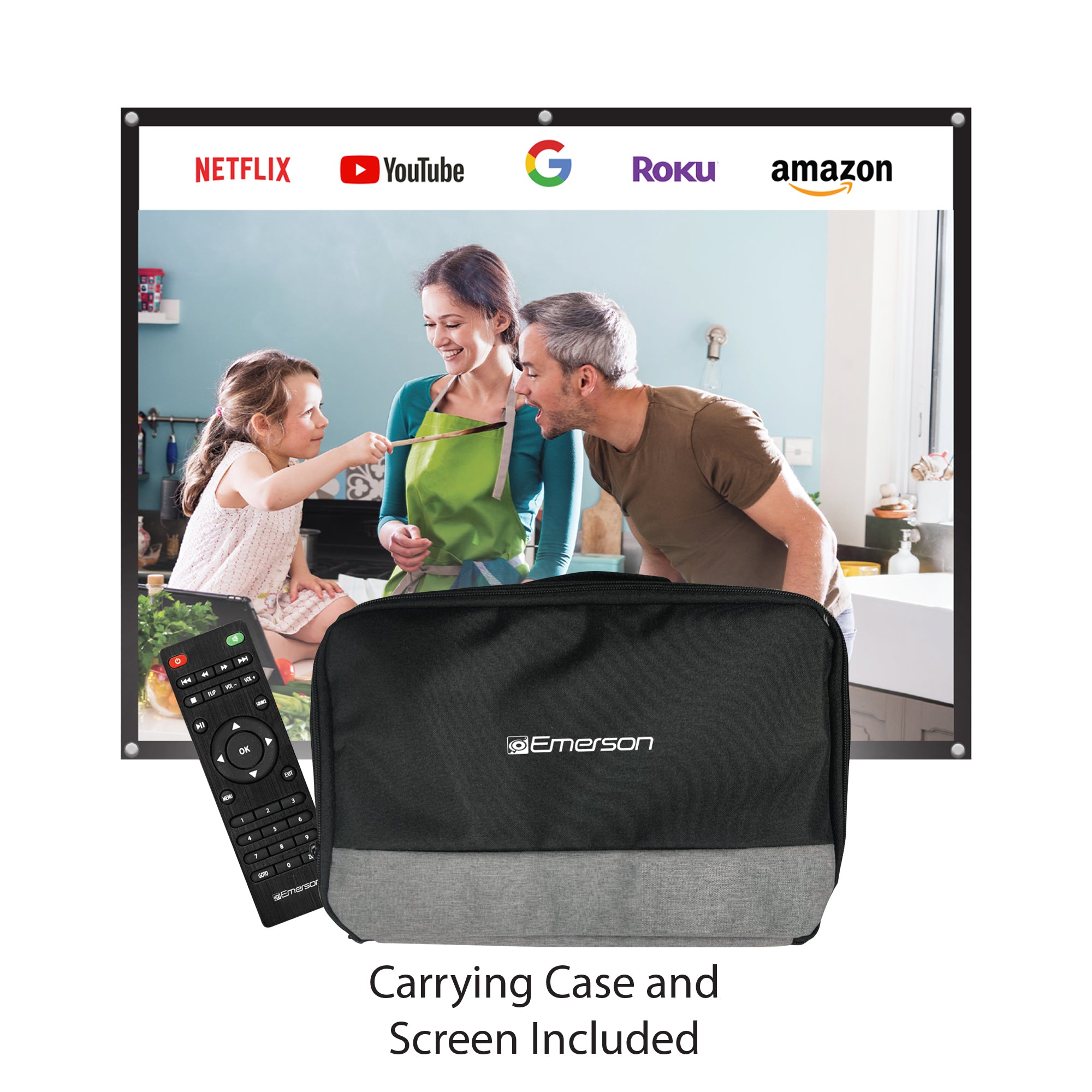 210" Home Theater LCD Projector Combo