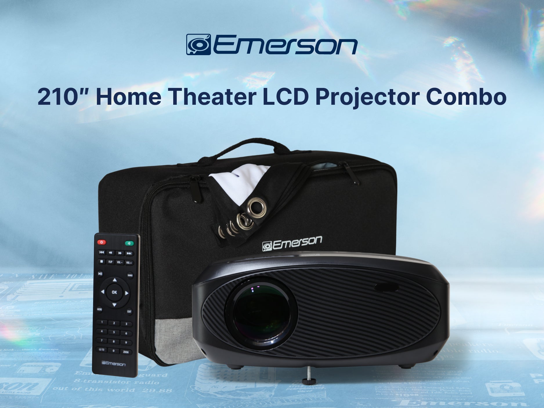 210" Home Theater LCD Projector Combo