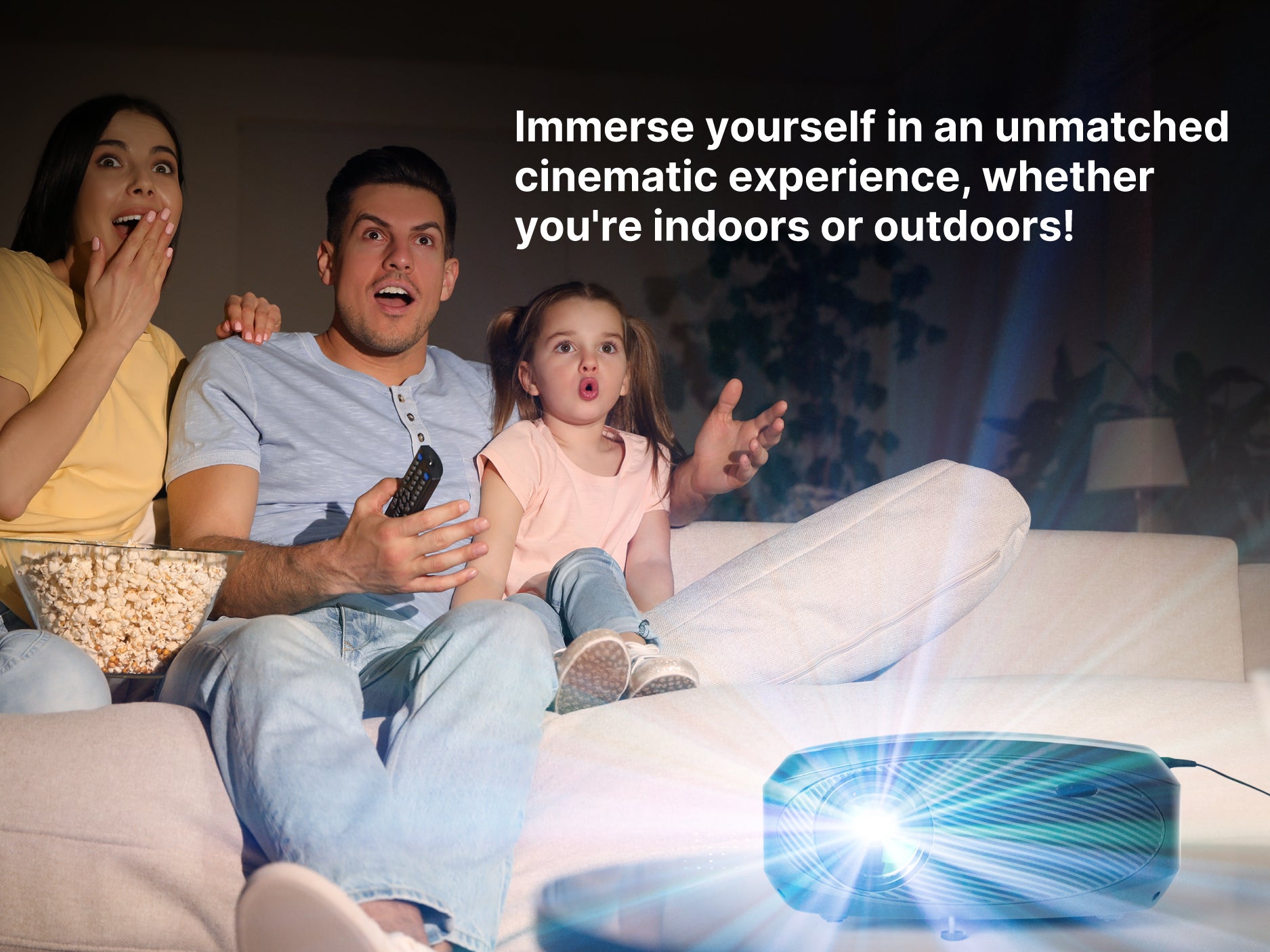 210" Home Theater LCD Projector Combo