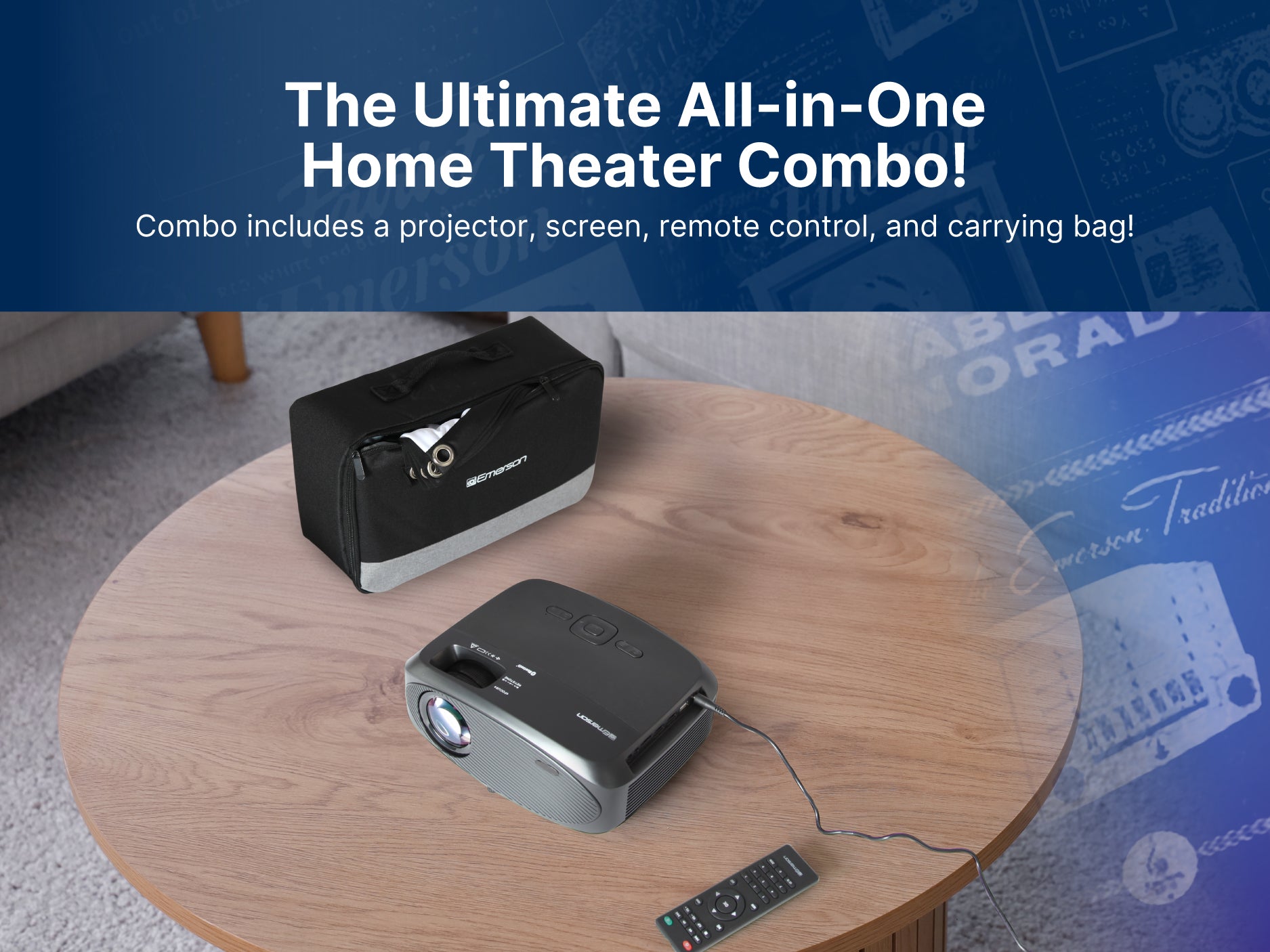 210" Home Theater LCD Projector Combo