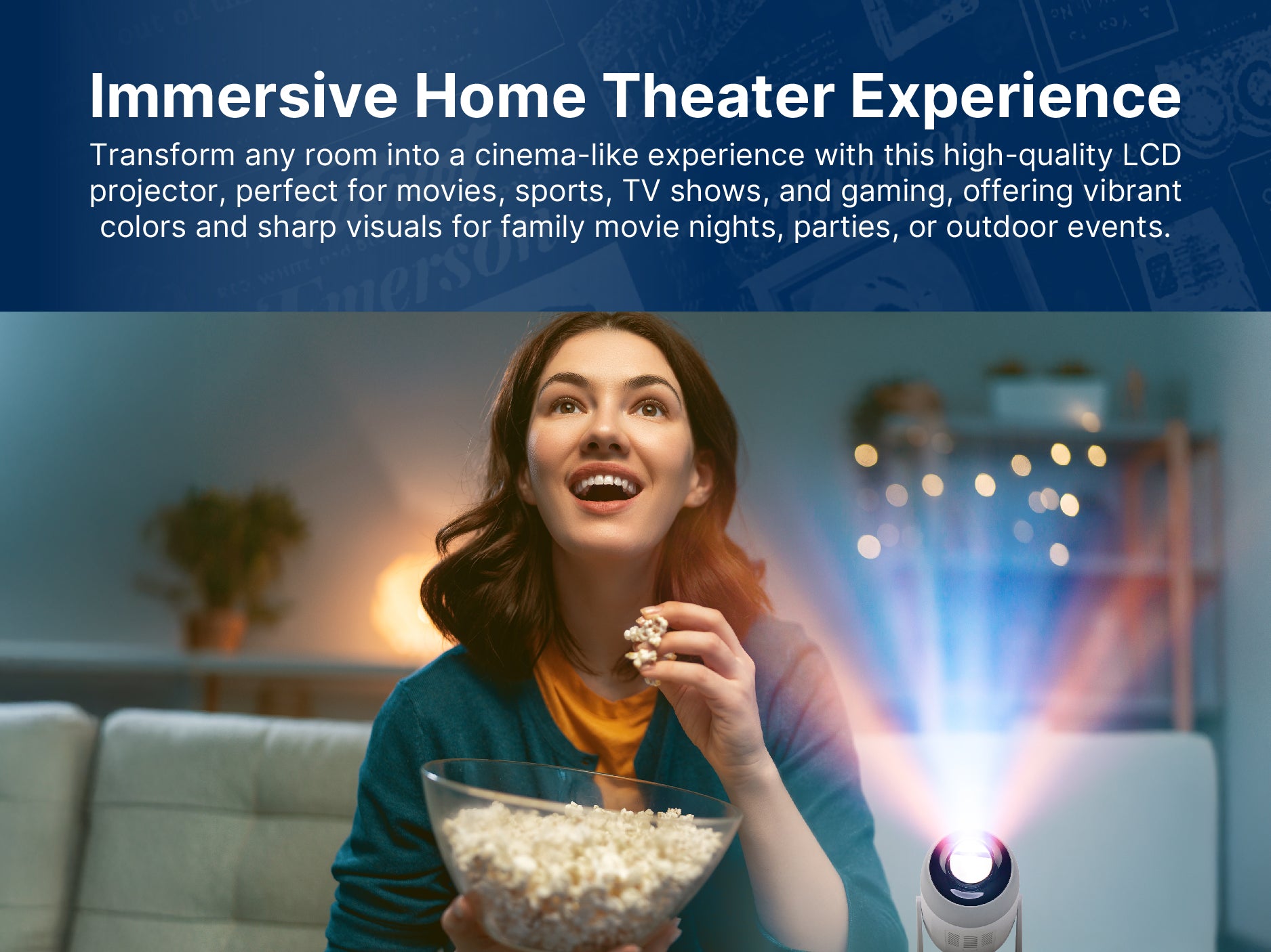150" Home Theater LCD Projector
