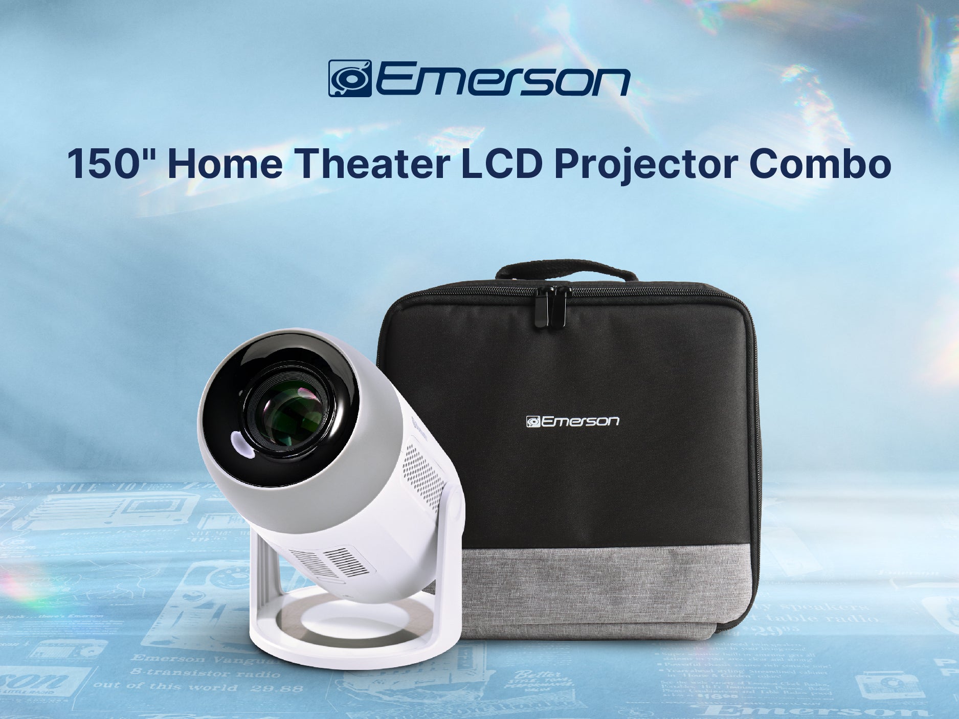150" Home Theater LCD Projector Combo