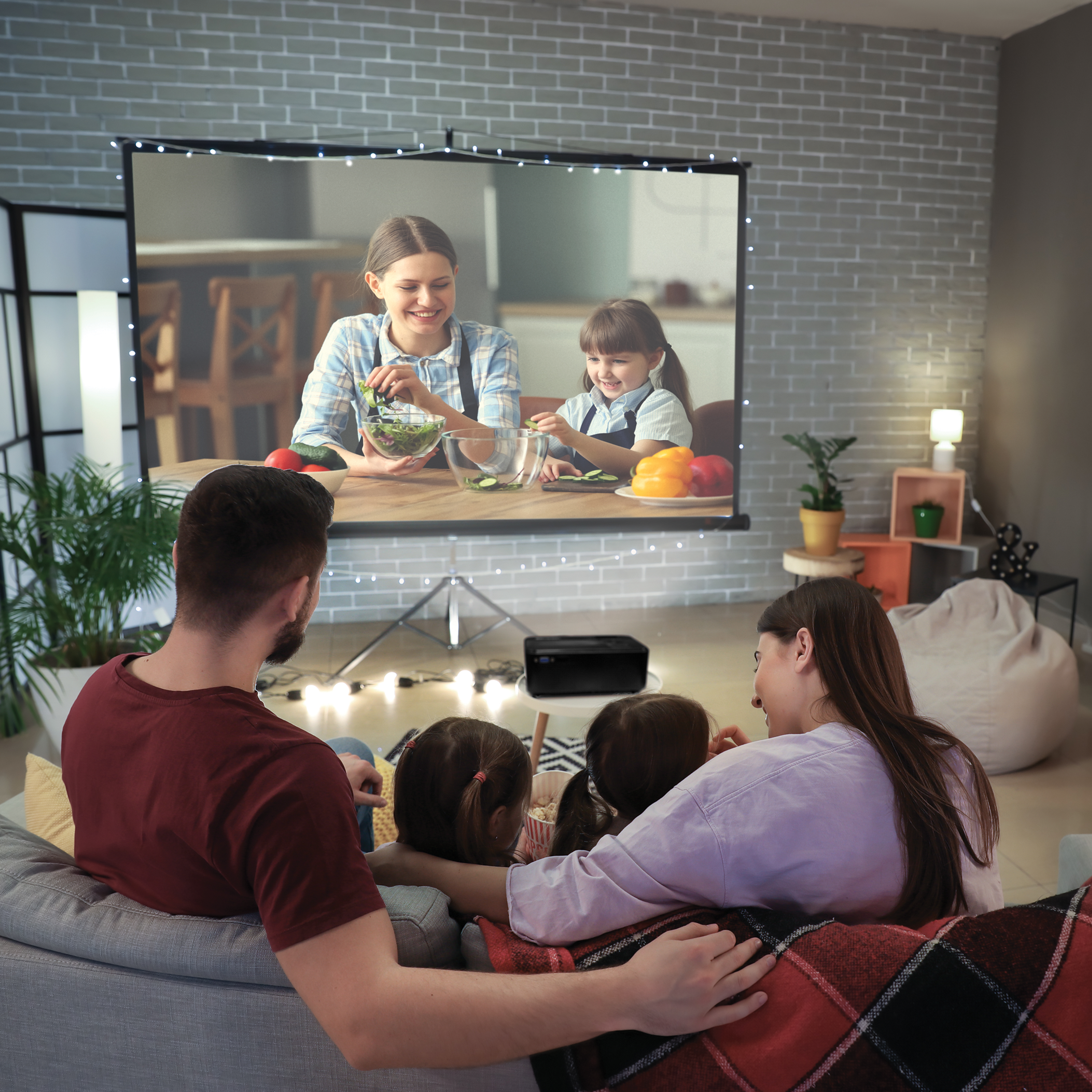 150" Home Theater LCD Projector