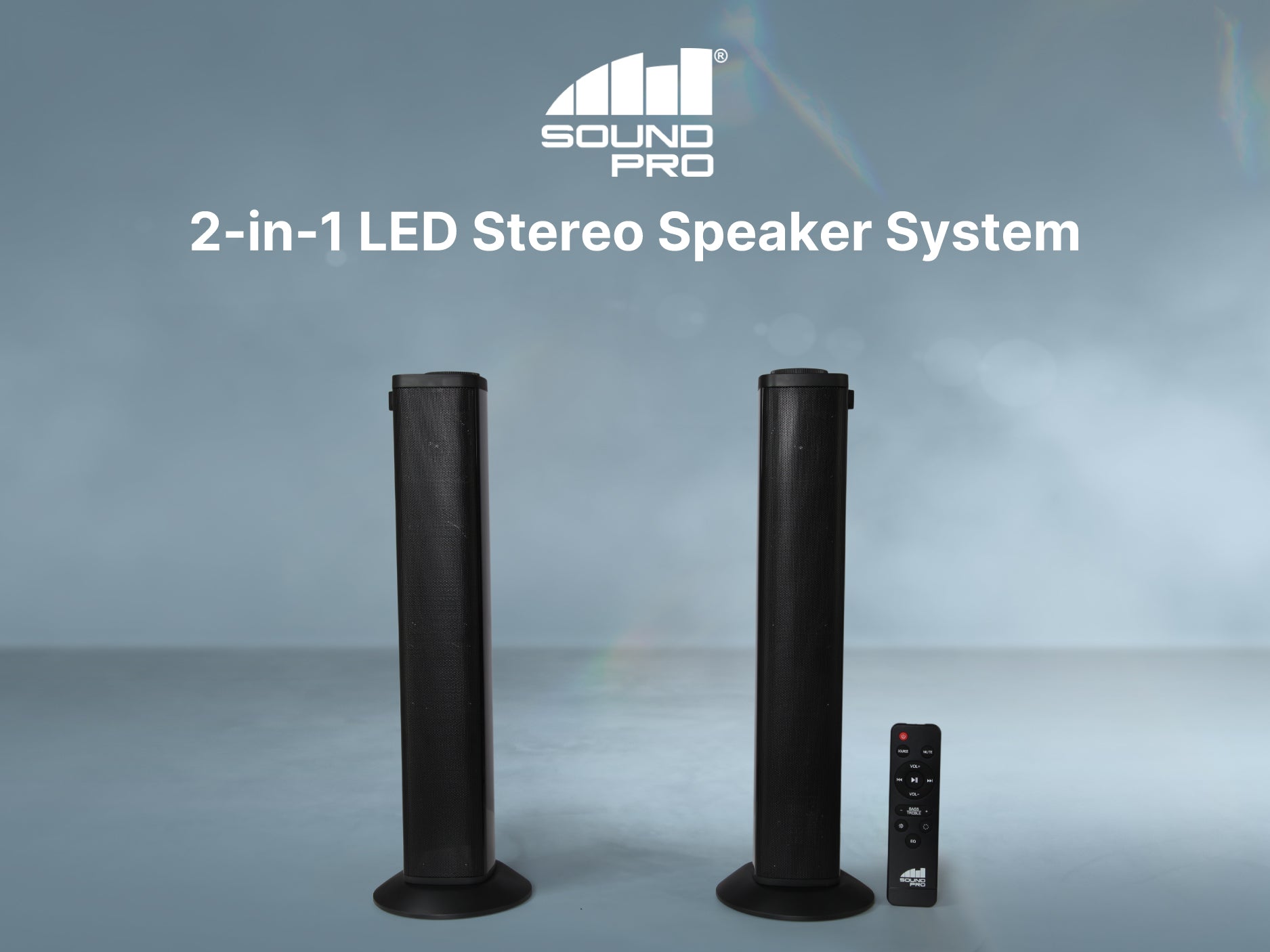 2-IN-1 LED STEREO SPEAKER SYSTEM