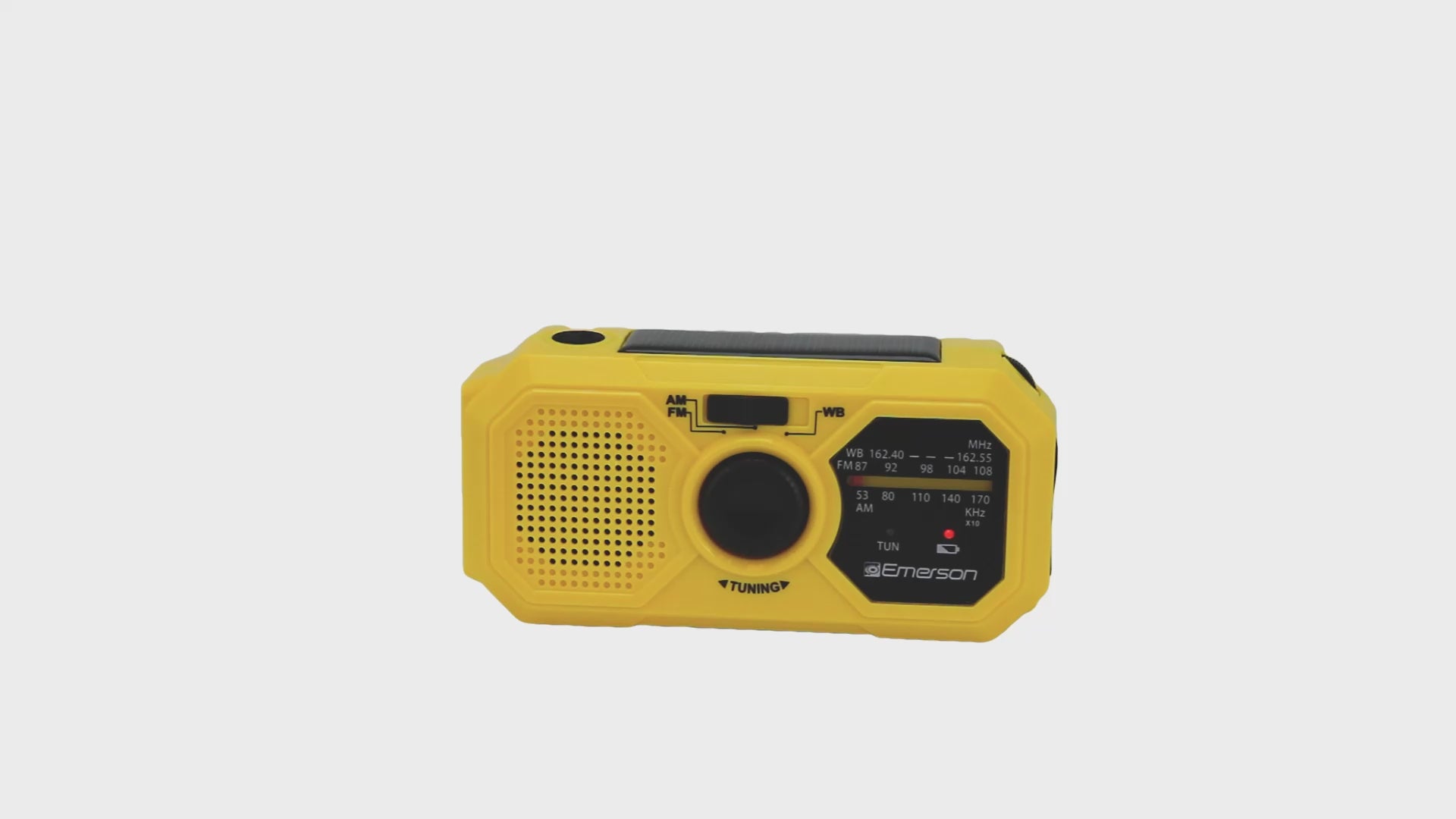 Emergency AM/FM Radio 
with Weather Band and Power Bank
