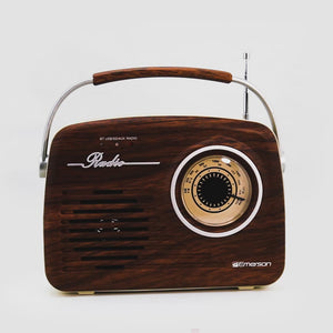 Portable Retro Radio with Built-in Rechargable Battery