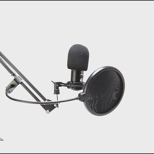 USB Gaming & Streaming Condenser Microphone with Pop Filter and Shock Mount