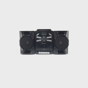 Portable CD & Cassette Stereo Boombox with AM/FM Radio