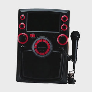 Portable Bluetooth<sup>®</sup> Karaoke System with 7" LCD Display