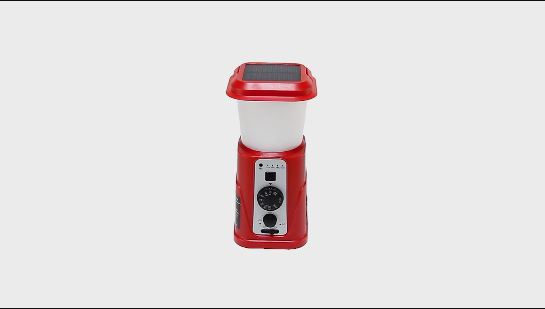 Emergency Solar Radio Lantern with Dynamo Hand-Crank Generator