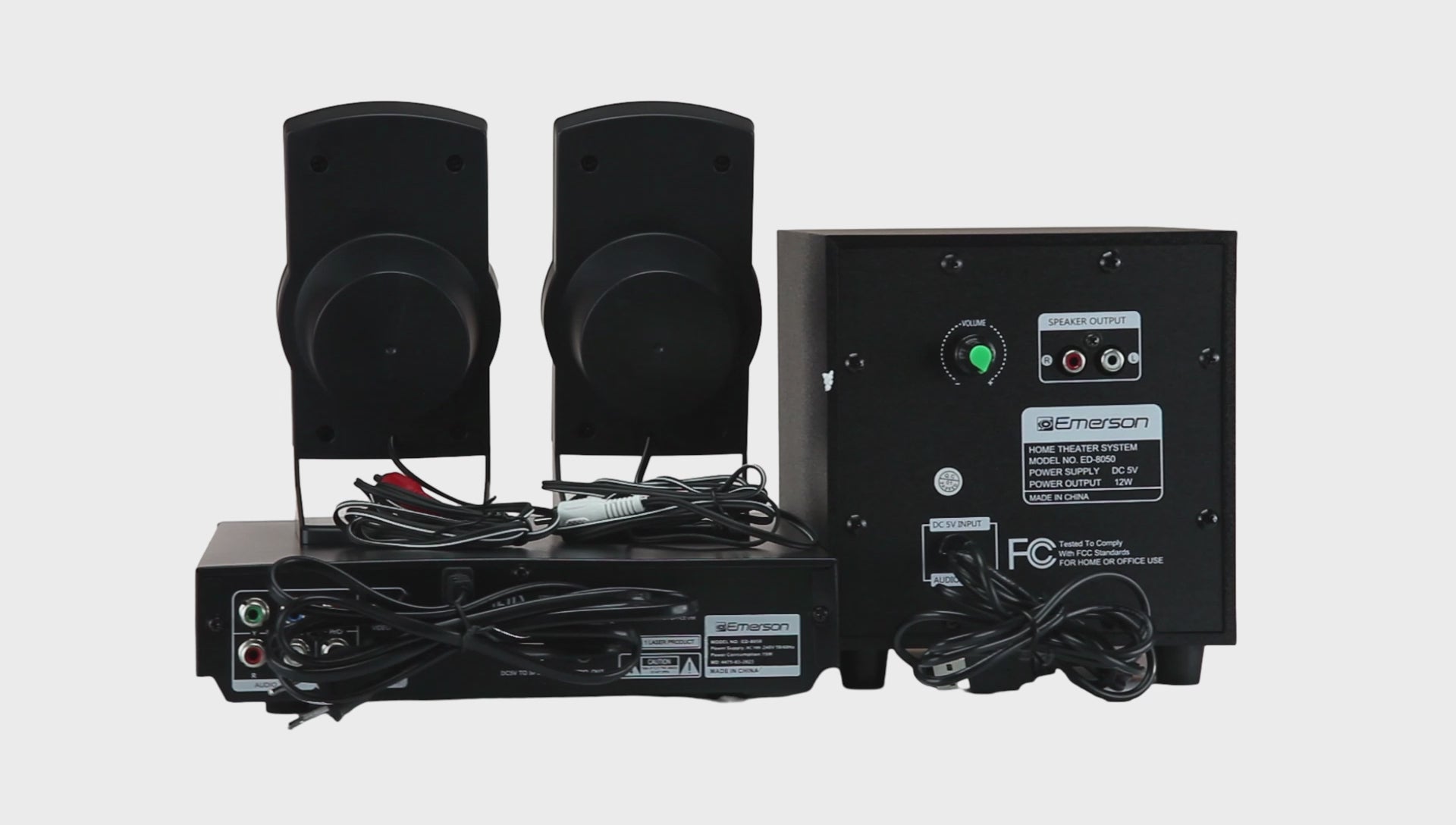 2.1 Channel Home Theater DVD Player with Speaker Surround Sound System