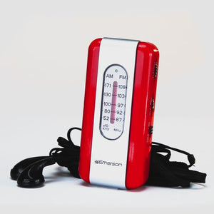 Portable AM/FM Radio with Earbuds