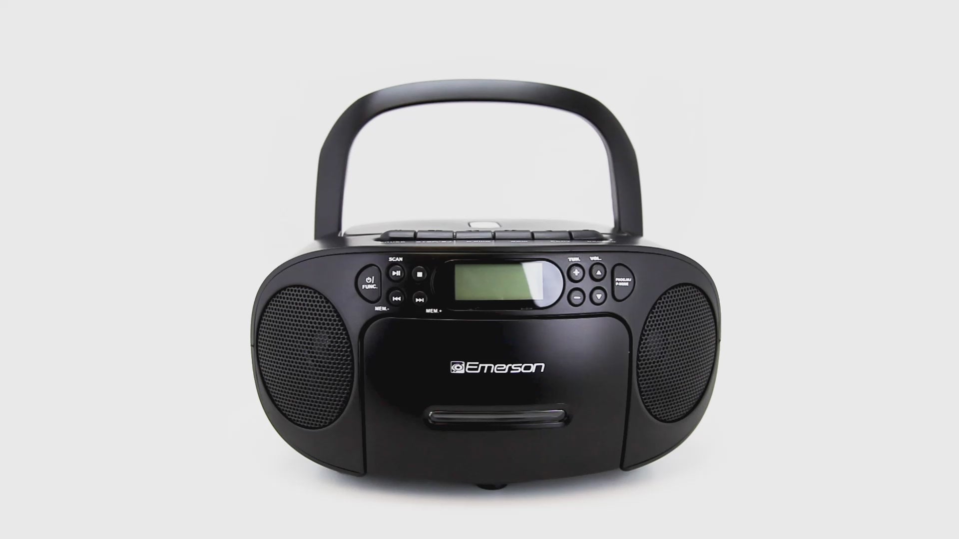 Portable CD / Cassette Boombox with AM/FM Radio