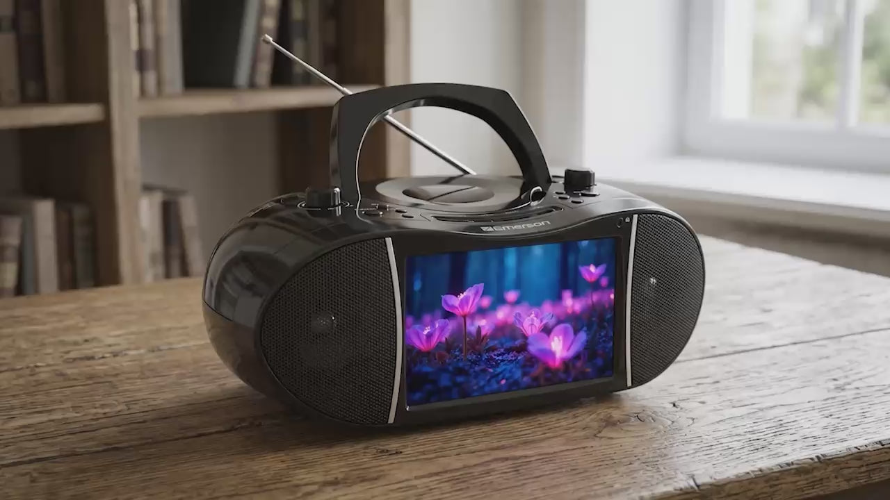 9” TV & DVD Multi-media Boombox with HD-Input
